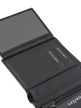 Wallet Leather Azzaro Black trigger AZ908409-vue-porte