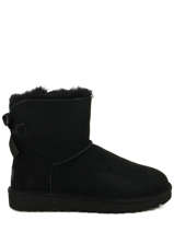 Mini Bailey Bow Ii Boots In Leather Ugg Black women 1016501