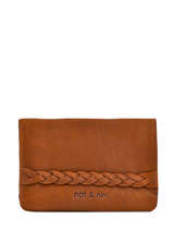 Wallet Leather Nat et nin Brown vintage LILOU