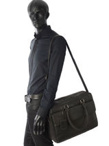 Business Bag With 15" Laptop Sleeve Burkely Black vintage 518822-vue-porte
