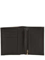 Longchamp Baxi cuir Wallet Black-vue-porte