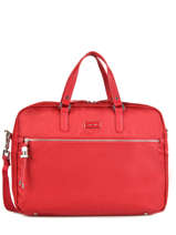 samsonite red briefcase