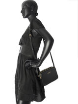 Shoulder Bag Dune Leather Lancaster Black dune 529-20-vue-porte