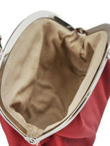 Coin Purse Coconut Leather Hexagona Red coconut E77214-vue-porte