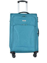 Softside Luggage Snow Travel Blue snow 12208-M