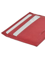 Purse Leather Leather Francinel Red venise lisse 37902-vue-porte