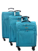 Softside Luggage Snow Snow Travel Blue snow 12208LOT