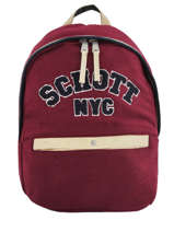 Backpack 1 Compartment Schott Brown college 18-62724