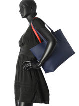 Reversible Shoulder Bag Anna Lacoste Blue anna 18SAXPG6-vue-porte