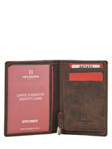 Wallet Instinct Leather Hexagona Brown instinct 667471-vue-porte