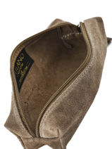 Case Leather Milano Beige velvet VE151101-vue-porte