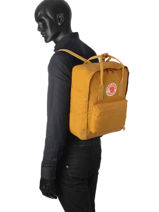 Sac  Dos Knken 1 Compartiment Fjallraven Jaune kanken 23510-vue-porte