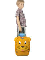 Kids Luggage Affenzahn Orange suitcase AFZ-TRL1-vue-porte