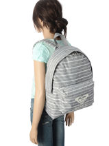Backpack 1 Compartment Roxy Gray back to school RJBP3731-vue-porte