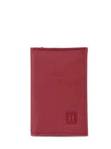 Card Holder Soft Leather Hexagona Red soft 227492