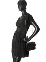 Mini Sac Bandouli�re S Ninon Python Lancel Noir ninon A09369-vue-porte