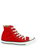 Chuck taylor all star hi red sneakers-CONVERSE-vue-porte