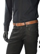 Longchamp Le foulonn� Belts Brown-vue-porte