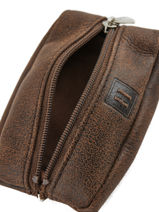 Coin Purse Instinct Leather Hexagona Brown instinct 667297-vue-porte