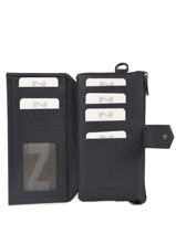 Portefeuille Original N Cuir Nathan baume Bleu original n 104N-vue-porte