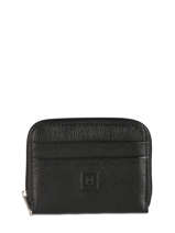 Leather Card Holder Confort Hexagona Black confort 463042
