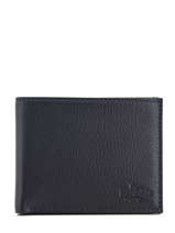 Wallet Leather Yves renard Blue foulonne 2306