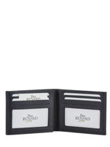 Wallet Foulonne Leather Yves renard Blue foulonne 2306-vue-porte