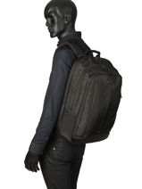 Backpack With 17" Laptop Sleeve Samsonite Black guardit 2.0 CM5007-vue-porte