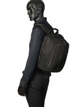 Backpack With 14" Laptop Sleeve Samsonite Black guardit 2.0 CM5005-vue-porte