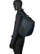 Backpack With 14" Laptop Sleeve Samsonite Blue guardit 2.0 CM5005-vue-porte
