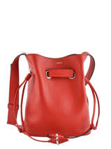 Crossbody Bag S Le Huit Leather Lancel Red le huit A07111