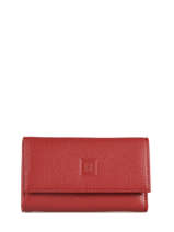 Key Holder Leather Hexagona Red confort 460609