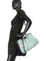 Cabas Gretel Ted lapidus Marron gretel TLAU8924-vue-porte