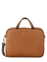 1 Compartment  Laptop Bag Foures Brown baroudeur 9509