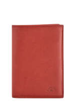 Wallet Leather Katana Red marina 753019