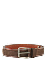 Men's Belt Jean Petit prix cuir Brown belt jeans 3709-35