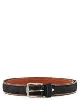 Men's Belt Jean Petit prix cuir Black jean 3709-35