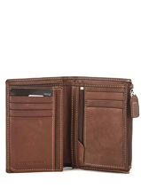 Wallet Leather Petit prix cuir Brown elegance SA902-vue-porte