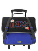 Wheeled Schoolbag 2 Compartments Ikks Black stranger college 42841