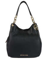 Lillie Large Leather Shoulder Bag Michael kors Black lilie T9G0LE3L