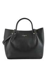 Sac Shopping Foulonne Double Cuir Lancaster Noir foulonne double louisa 20