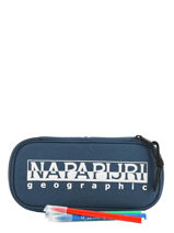 Trousse Napapijri Bleu geographic NOYID4-vue-porte