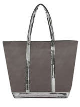 Le Cabas L Zipp� Paillettes Vanessa bruno Gris cabas 1V40409
