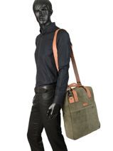 Shoulder Bag Vintage Leather Paul marius Brown vintage CABAS-vue-porte