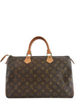Preloved Louis Vuitton Handbag Speedy 35 Monogram Brand connection Brown louis vuitton 276