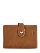 Wallet Leather Nat et nin Brown vintage JOYCE