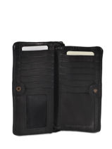 Wallet Heritage Leather Biba Black heritage BT10-vue-porte