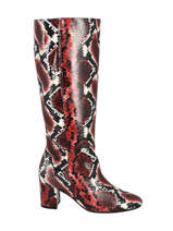 Boots In Leather Gabor Red women 35809