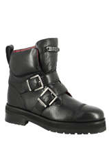 Boots in leather-BRONX-vue-porte