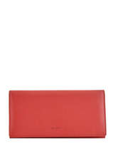 Wallet Leather Hexagona Red confort 467469